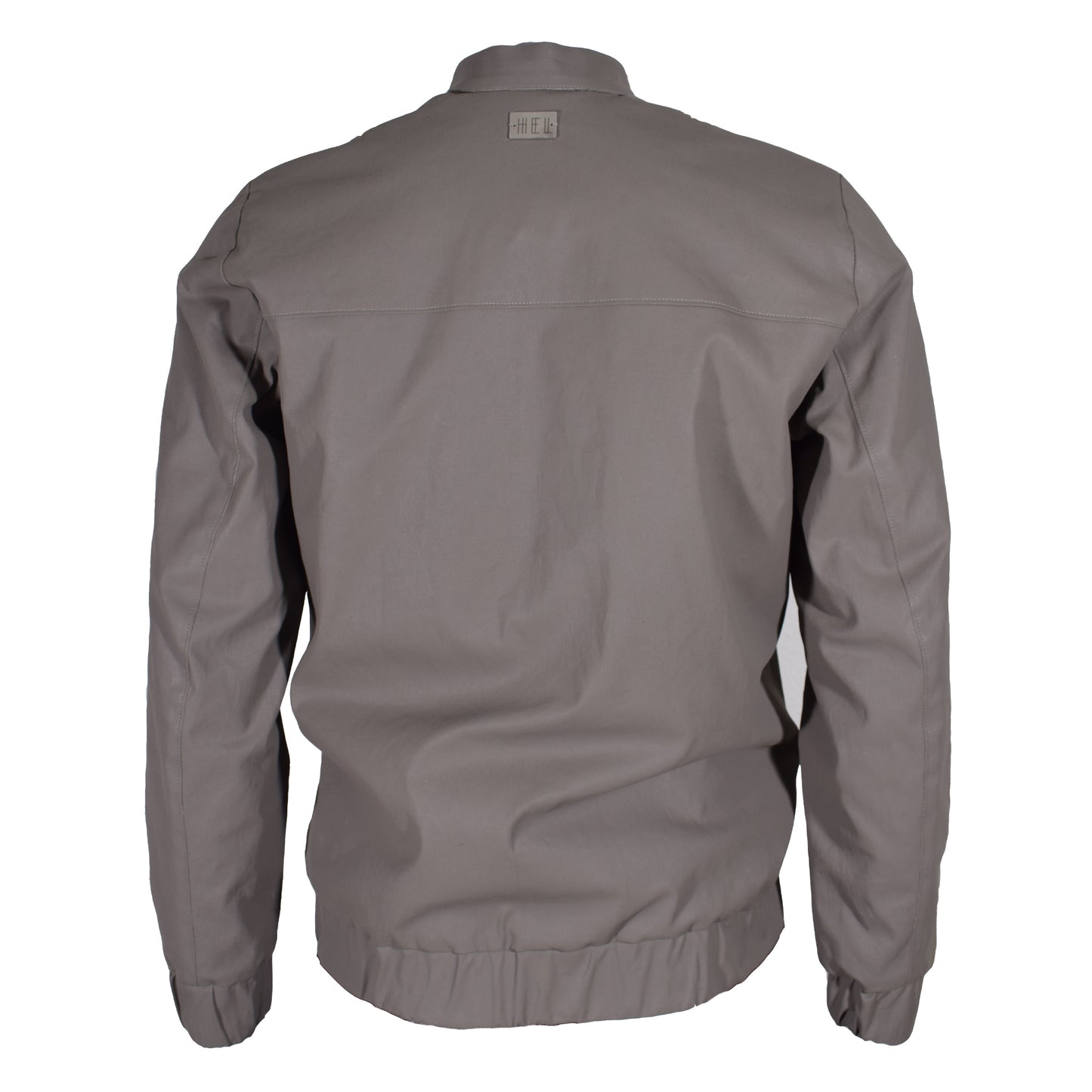 HEL Blouson "Coated" in grau mit Eingriffstaschen und antiken Druckknöpfen