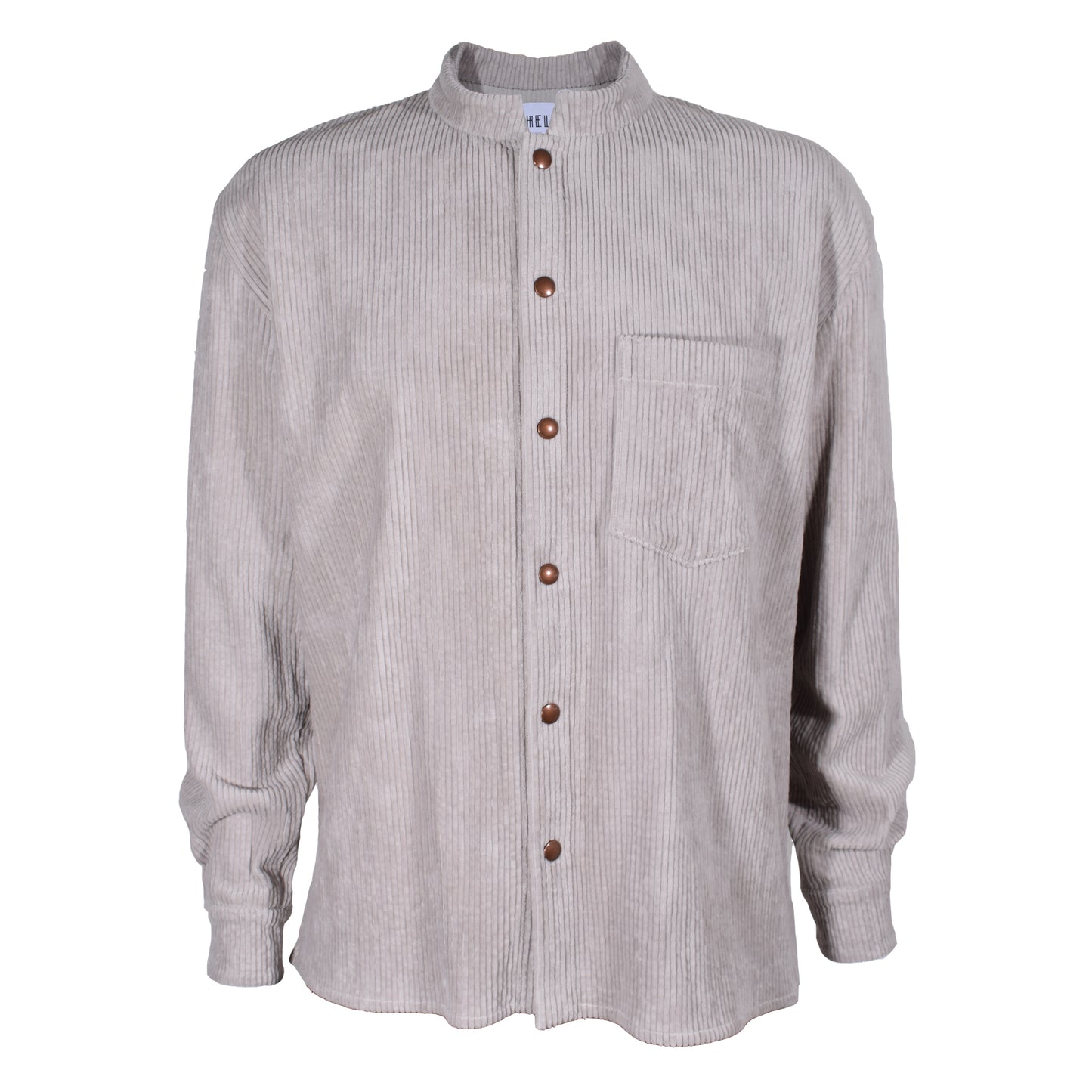 HEL Overshirt für Herren in Cord mit Stehkragen in beige