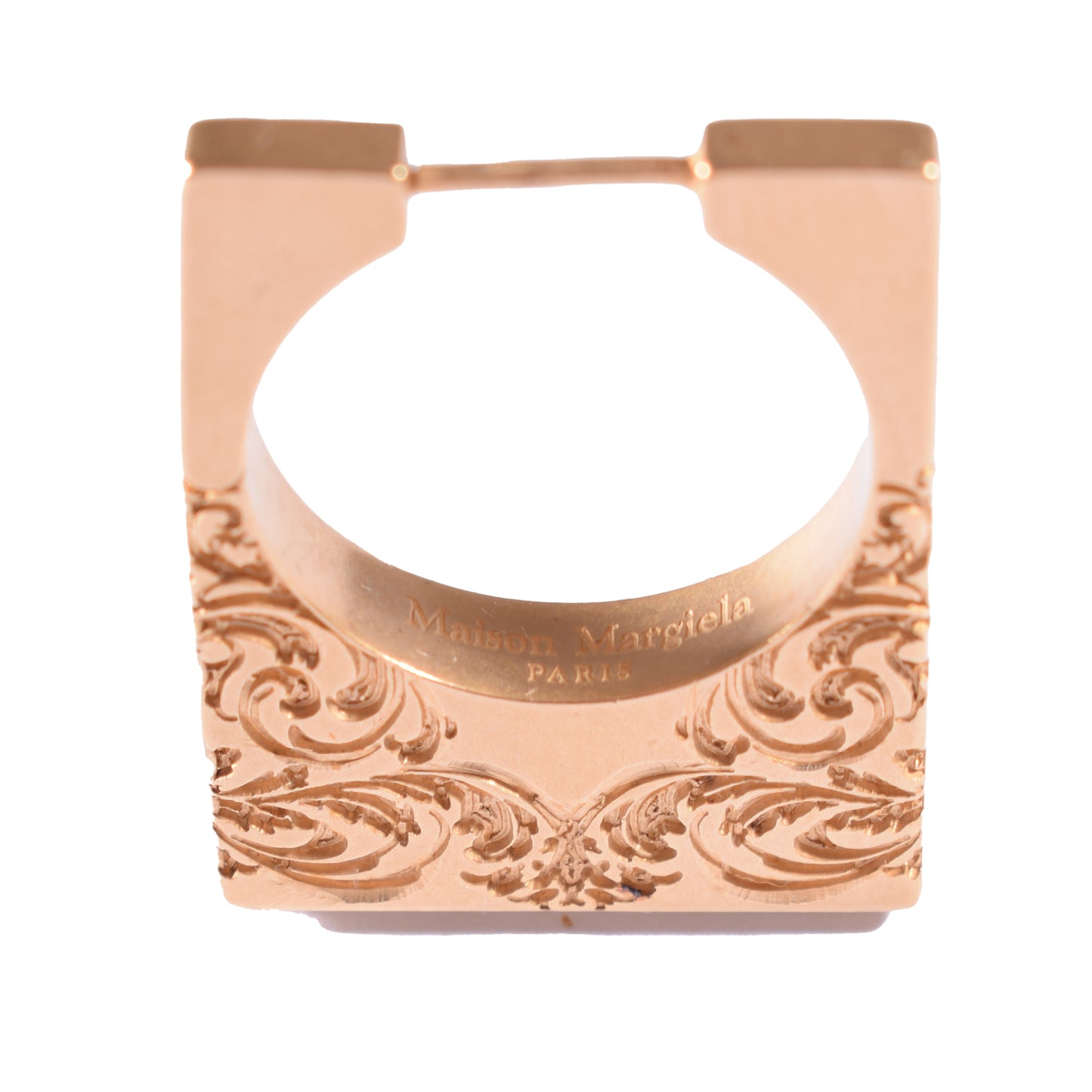 Ohrring von Maison Martin Margiela Paris Einzelstück mit Gold-Finish und Gravur Neu