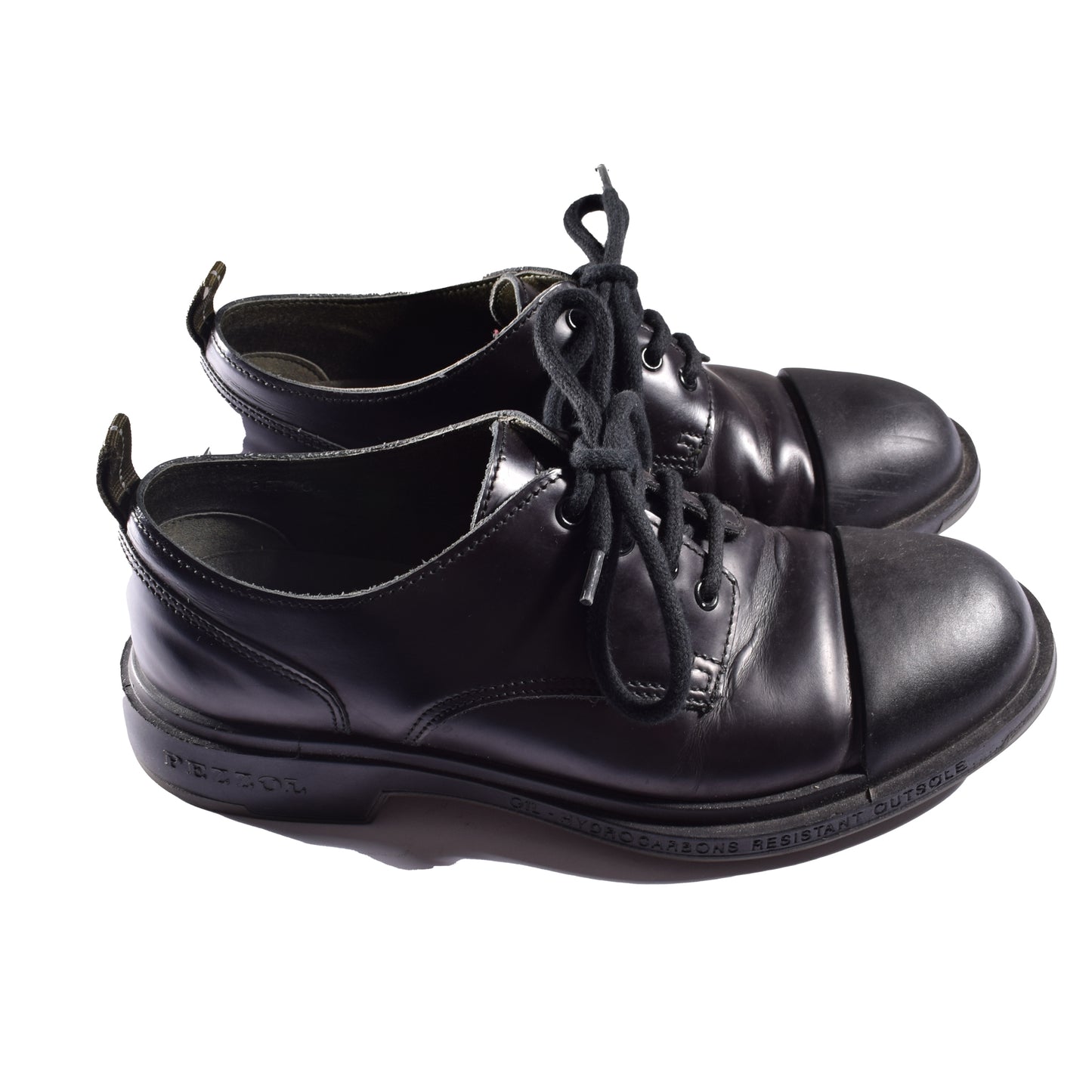 Pezzol 1951 Halbschuh aus Leder in schwarz. Seitenansicht