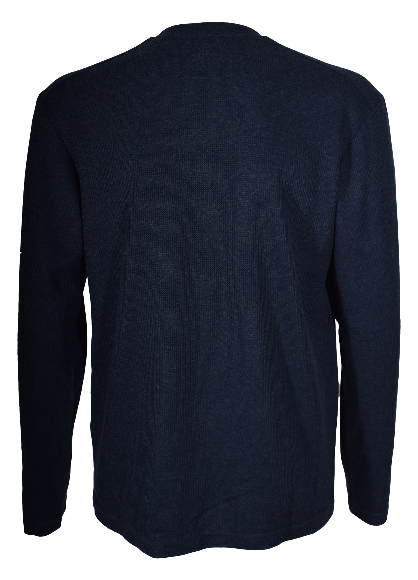 HEL Henley-Pullover für Herren aus Baumwollstrick in blau