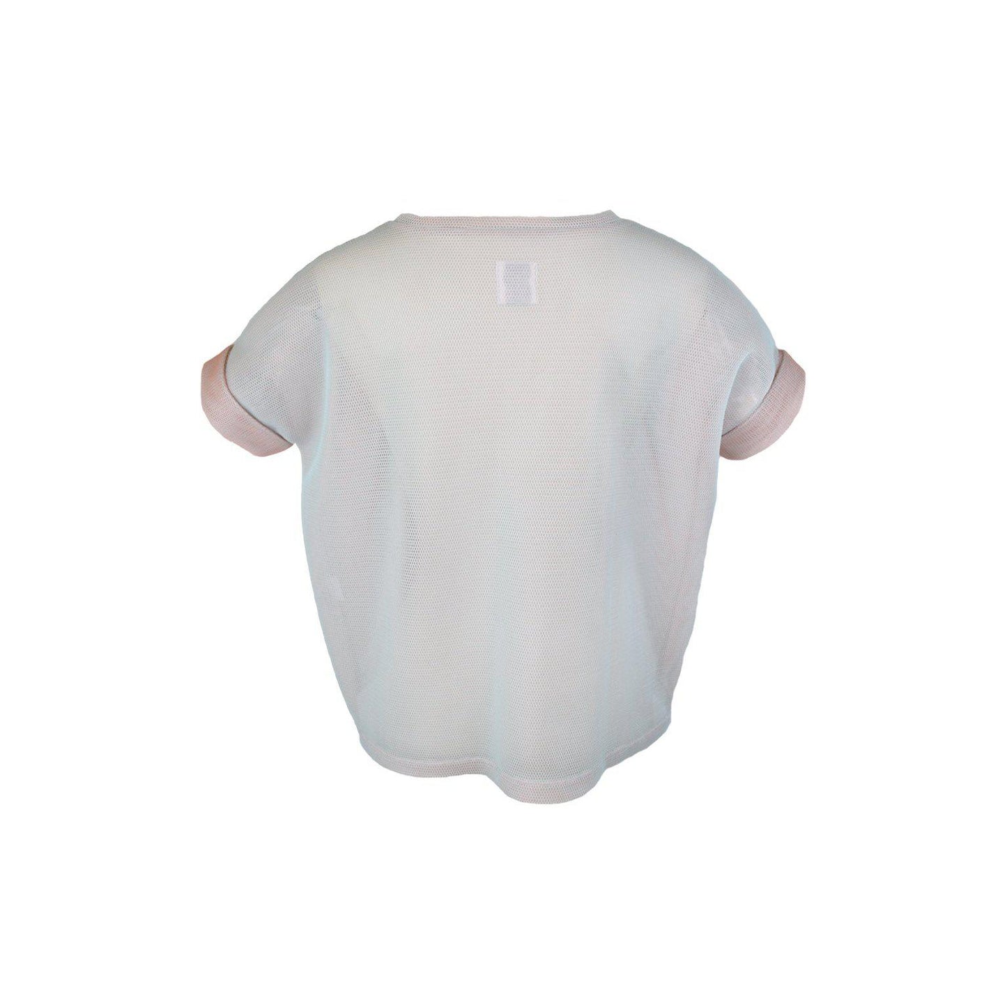 HEL Mesh-Shirt Boxy Fit in Türkis und Apricot