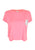 Pinkes HEL Boxy Fit Shirt mit Logo Brusttasche in Vorderansicht 