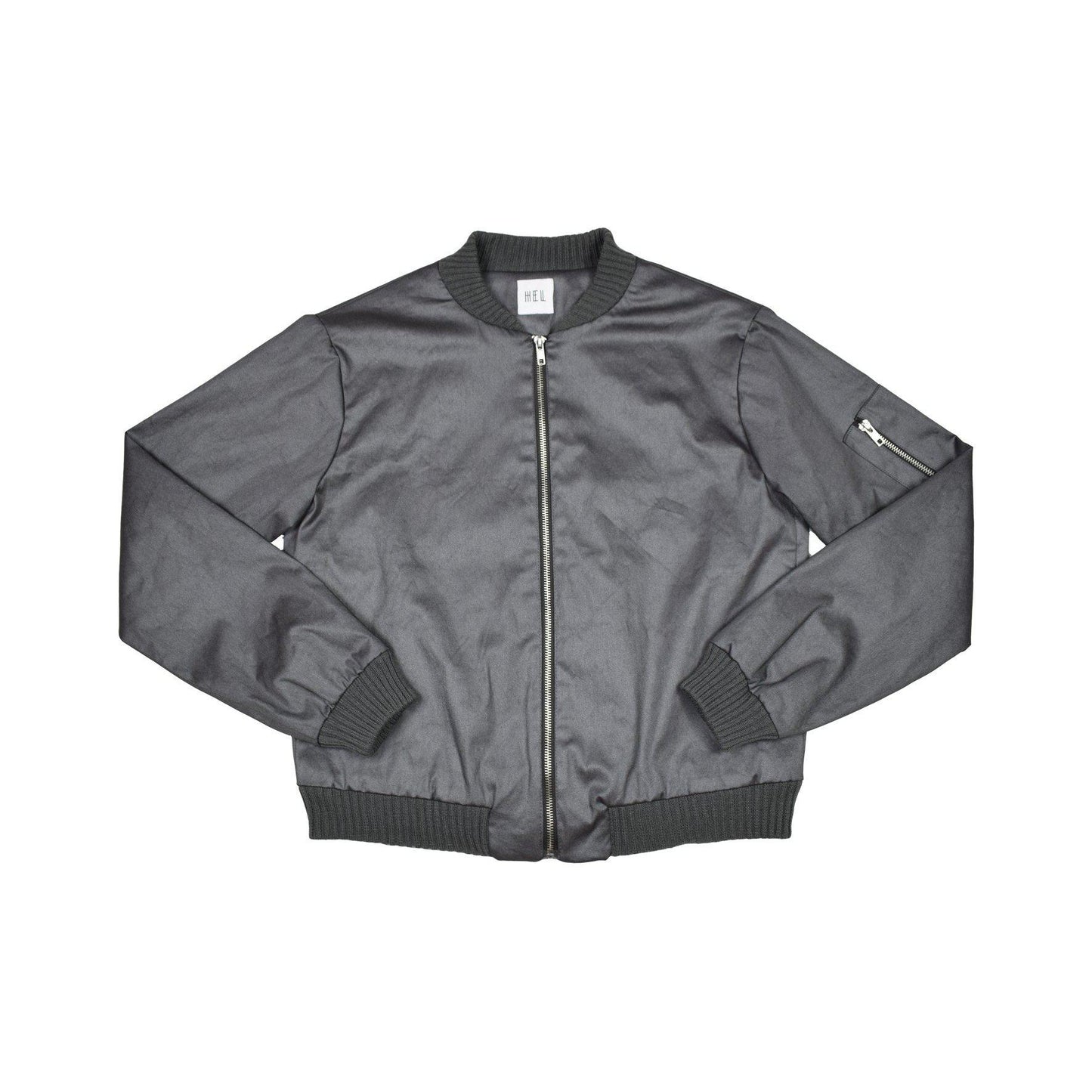 HEL Blouson für Damen "Sparkle" in grau mit Eingriffstaschen und Bündchen