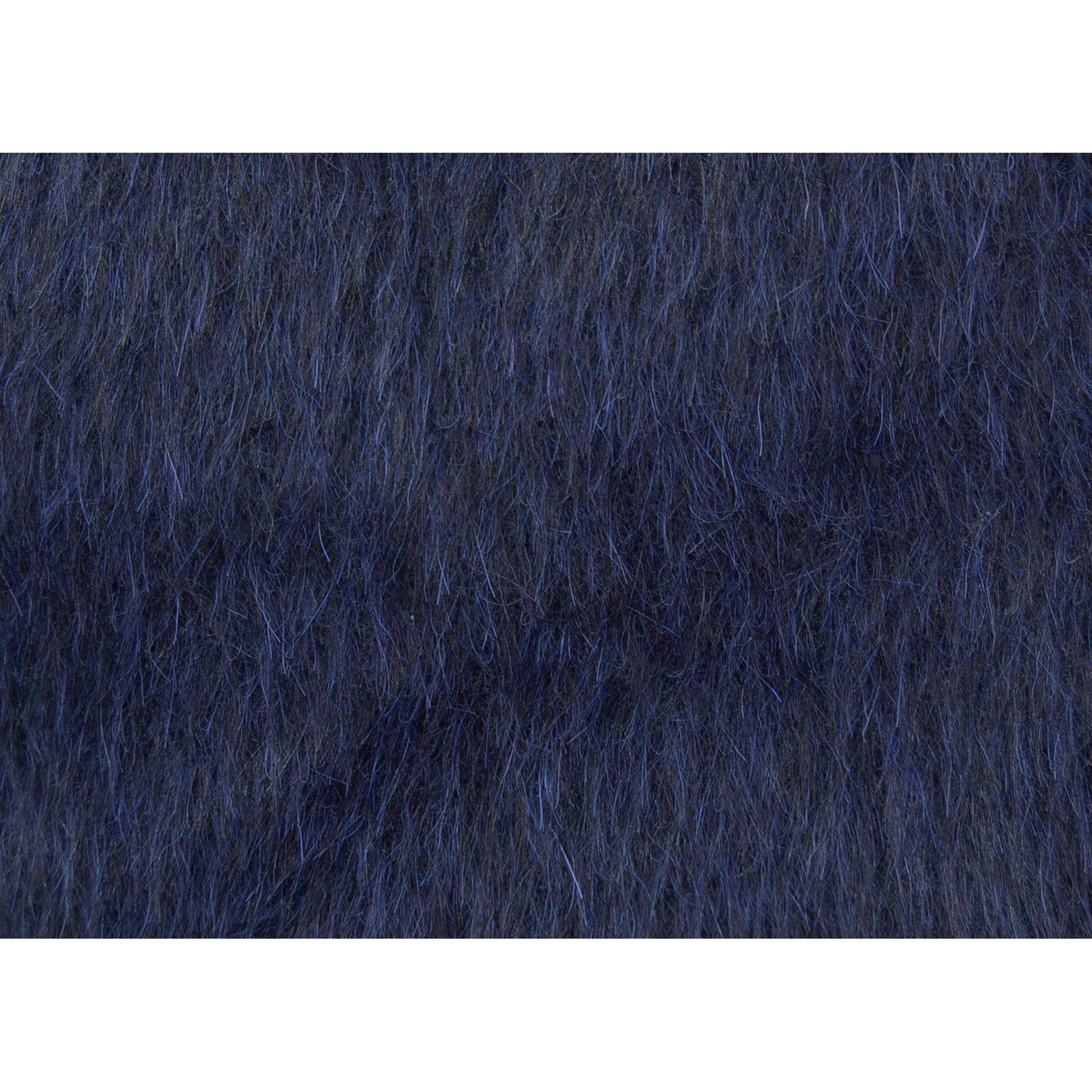 HEL Fellrock "Mix" mit Leder in schwarz und blau Unikat Gr. 38