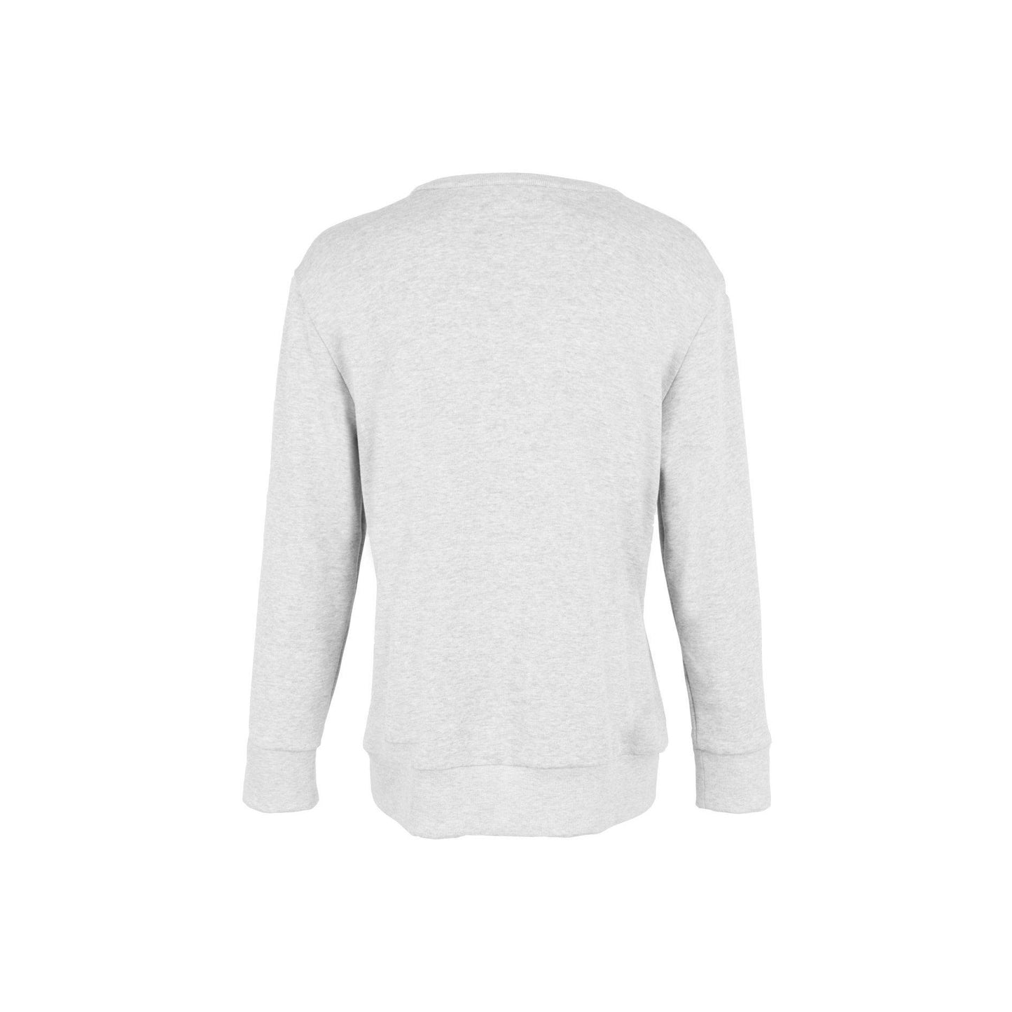 HEL Pullover " Button" mit Knopfleiste Grau meliert in Rundhals