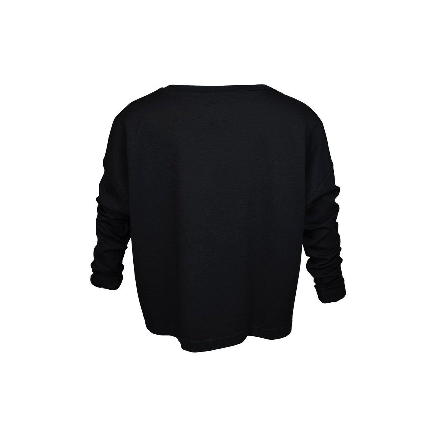 HEL "Basic" Pullover Boxy Fit schwarz langarm mit Rundhals