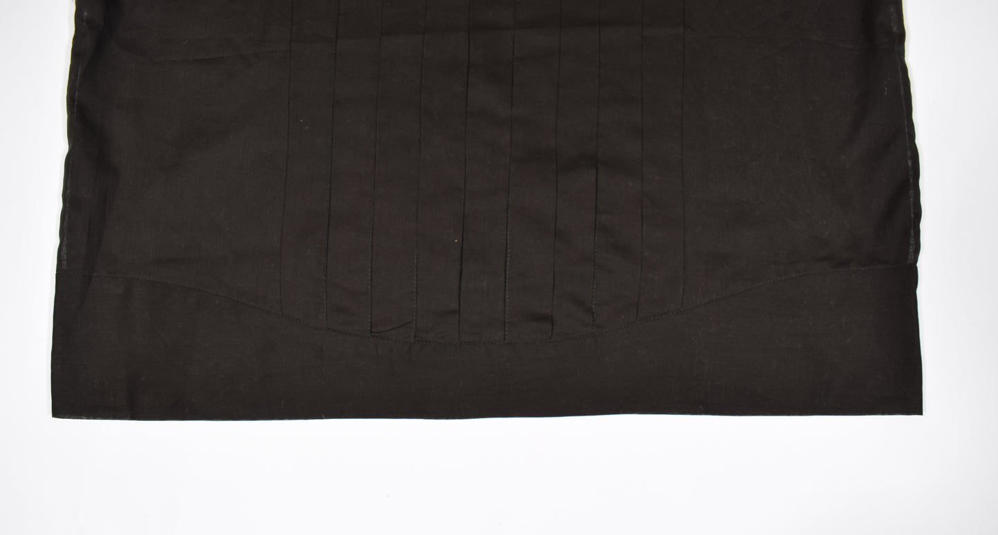 HEL Boxy-Fit Shirt "Pleated" für Damen aus feiner Baumwolle in schwarz