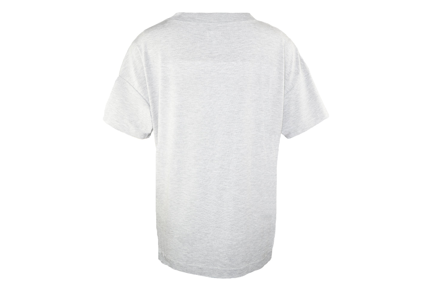 HEL "WHAT THE HEL!?!?" Oversize T-Shirt Damen Jersey grau meliert