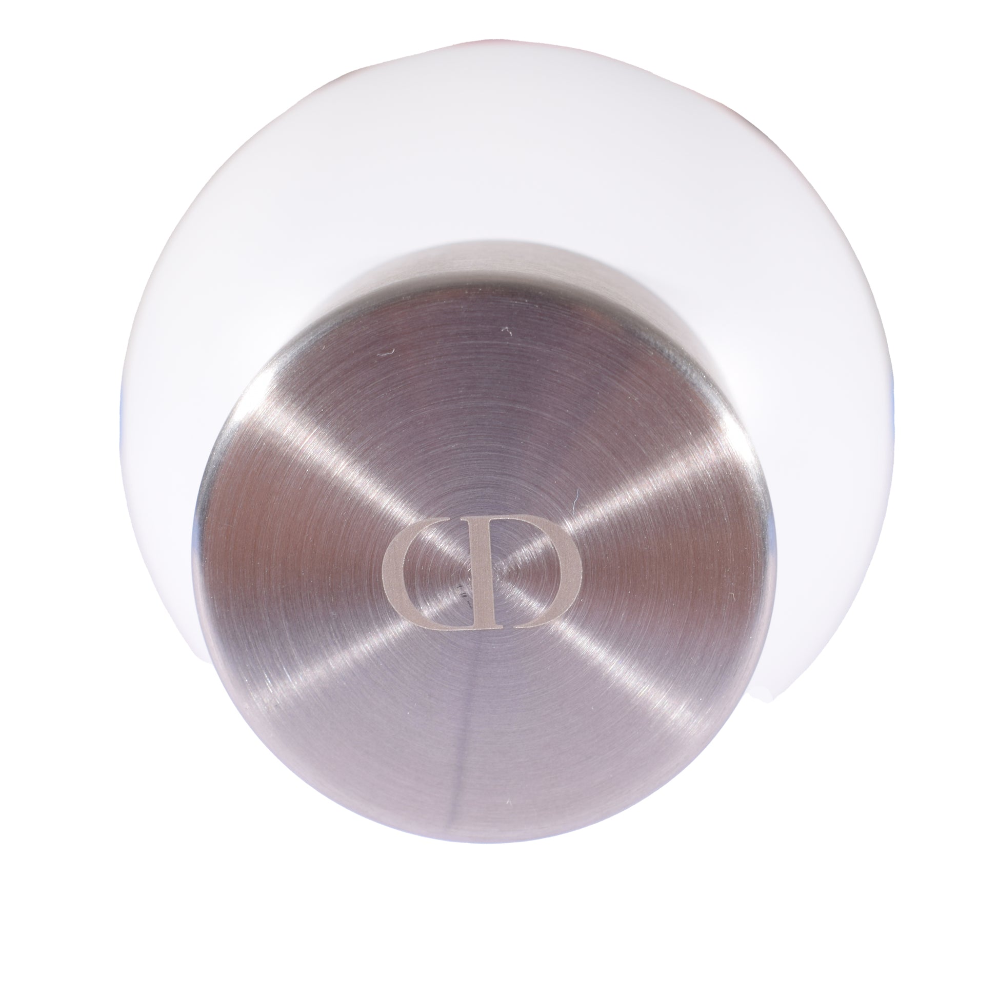 Ansicht von oben 
Deckel mit CD Logo 
