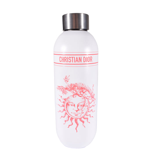 Christian Dior Trinkflasche 
Riviera Kollektion 
Sonne in Korallrot
Mit Drehverschluss 

