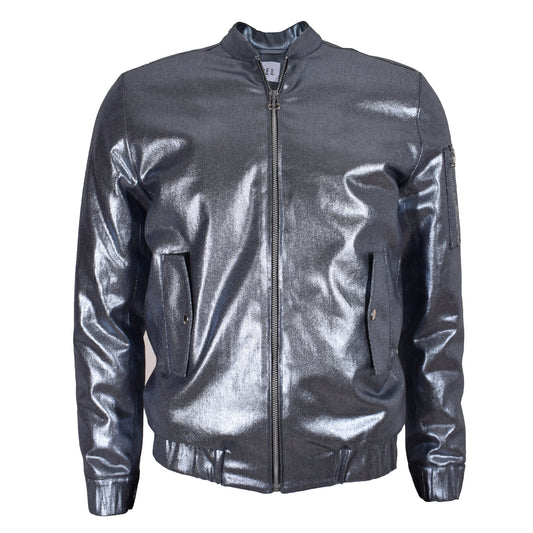 HEL Blouson "Shiny" mit Eingriffstaschen für Herren in blau metallic