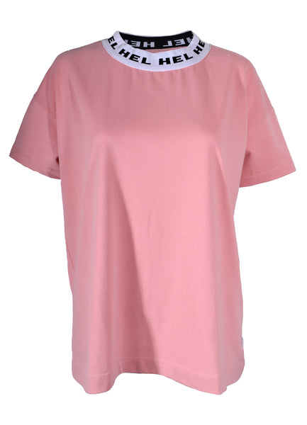 HEL Oversize Shirt mit Logo Bündchen und abfallender Schulternaht