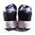 HI-TEC Sneaker in lila schwarz Rückansicht Modell Shadow Schnürschuh Turnschuh für Männer Vibram Sohle 