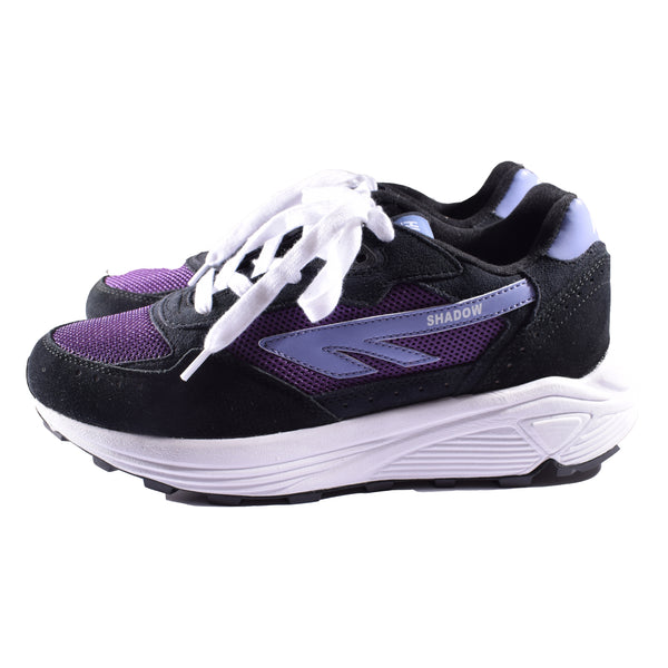 HI-TEC Sneaker in lila schwarz Seitenansicht Modell Shadow Schnürschuh Turnschuh für Männer 