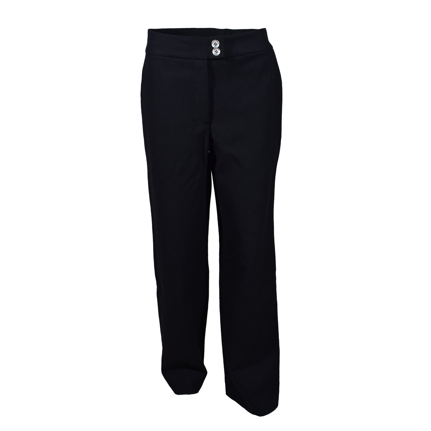 HEL "Feincord" Wide-Leg Hose Schwarz aus Schurwolle