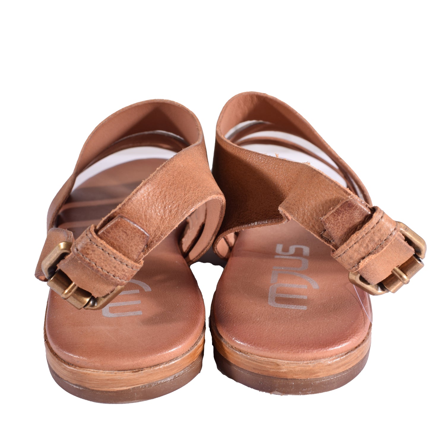 Mjus Sandalen aus Leder mit Sling und Riemchen in braun