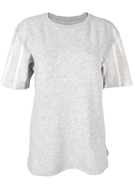 HEL T-Shirt "MIX" in grau mit Streifen für Frauen