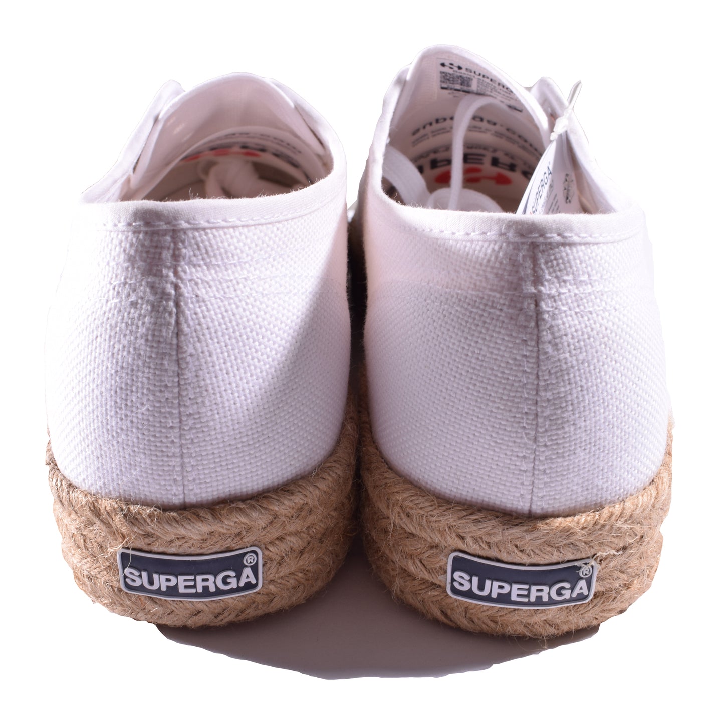 Mokassin von Superga in weiß Gr. 42 für Frauen mit Plateau Neu