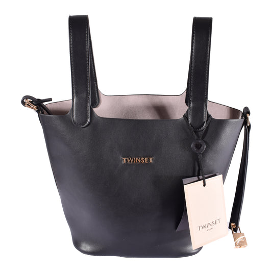 Tasche von TWINSET Milano in Schwarz mit zwei Henkel