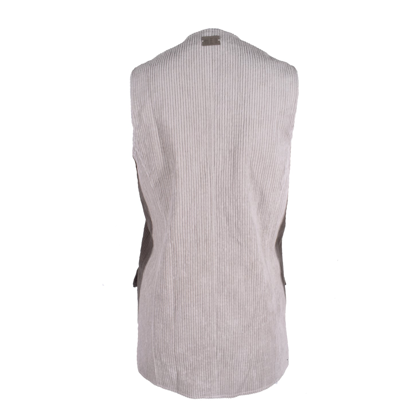 HEL Cordweste "Sea" in Beige mit Pattentaschen aus Baumwolle