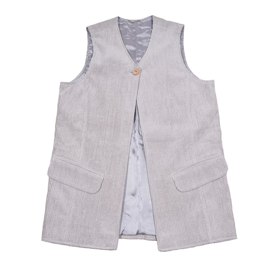 HEL Cordweste "Sea" in Beige mit Pattentaschen aus Baumwolle