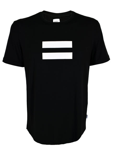 HEL T-Shirt Unisex mit Print "Equal" in schwarz mit Rundhals