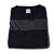 Langarmshirt mit Blockstreifen in schwarz und grau. Dekorative Details in Form von kleinen Drapierungen und Used-Look Elementen